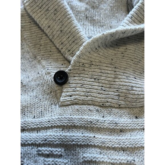 Chaps Men's Henley Sweater Elbow Pads‎ Pullover Button Shawl Collar Size M - Picture 11 of 16